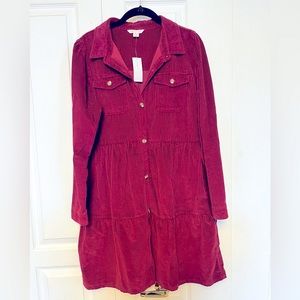 AE Babydoll Corduroy Dress M Tall